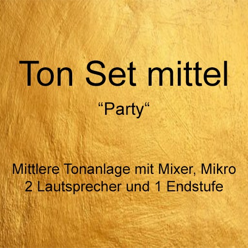 Ton Set mittel "Party"